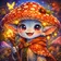 A unique avatar featuring a vibrant and expressive character suitable for a user review profile picture.