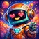 A vibrant and colorful cartoon avatar character with exaggerated features and a friendly smile